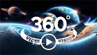 360°Stellar Odyssey: A 360 Space Station Adventure #ai generated video #360videos