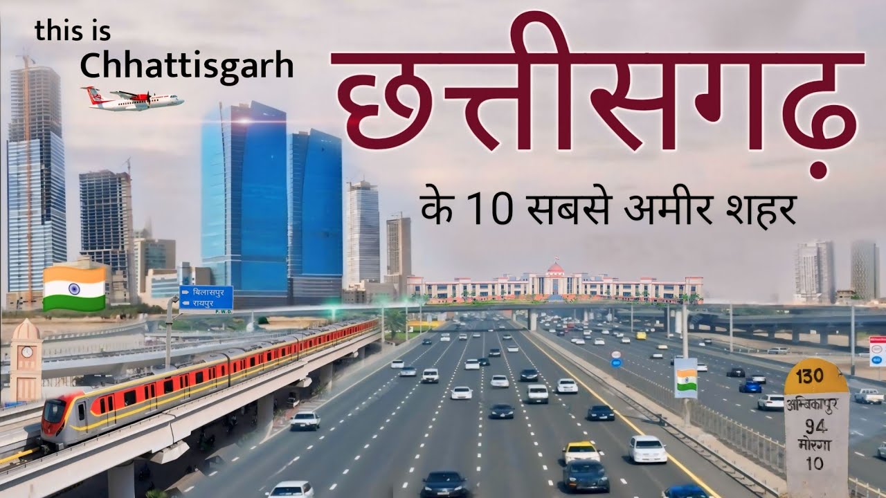 छत्तीसगढ़ के टॉप शहर | Chhattisgarh city | Bilaspur | Raipur | Bhilai | Indian City