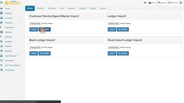 How to Import Customer, Vendor and Agent Masters in Geniebooks