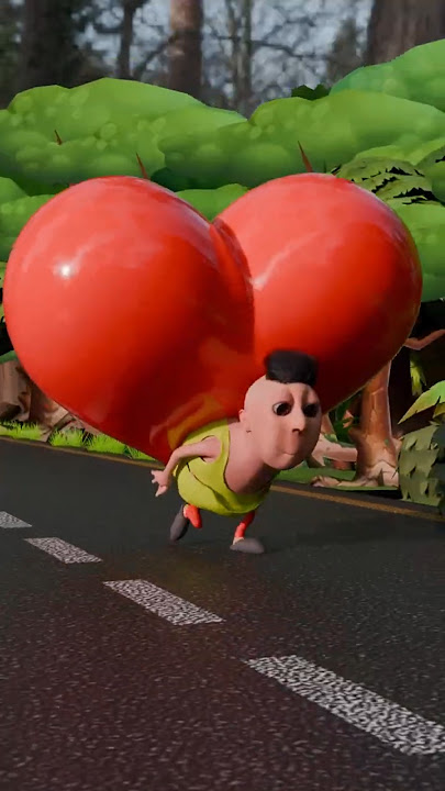 Hammoud Habibi with a bigger and bigger heart #hamood #meme #shorts  #animation  #cartoon #funny