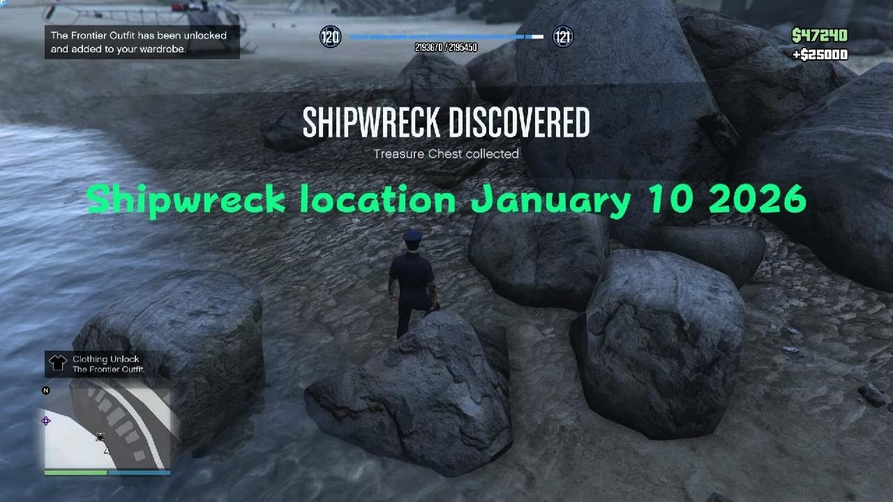 Grand Theft Auto V Shipwreck Location January 10 2026 YouTube 