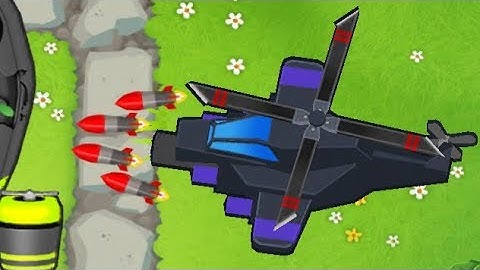 Bloons Tower Defense 6 - Apache Prime Buffed - It Moves Super Fast Now!