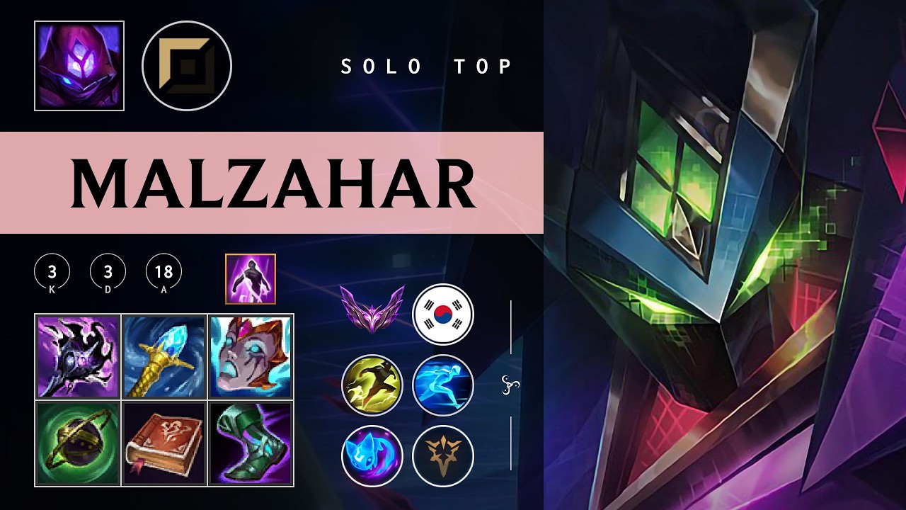 Malzahar Top vs Zaahen - KR Master Patch 26.04