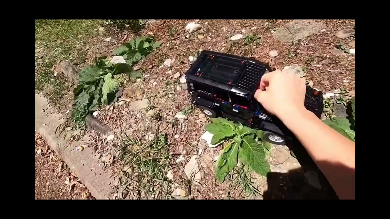 Lego Gelandewagen outdoor test, low gear and 3 diff block