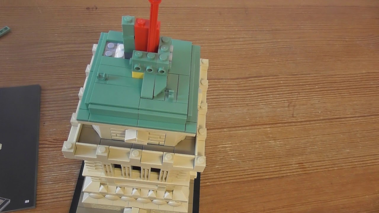 Building Lego Architecture Statue of Liberty SET 21042 PART 4 - YouTube