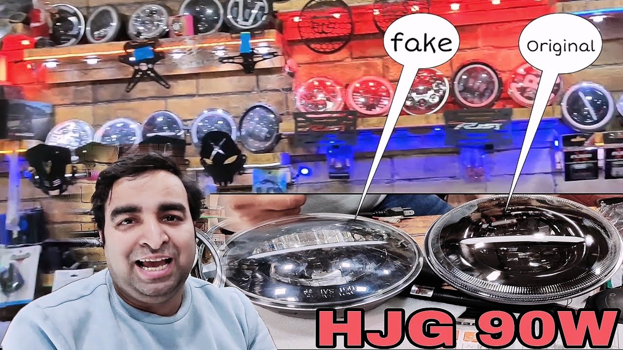 Cheapest Bike Accessories in Karol Bagh Original HJG Headlight 90W