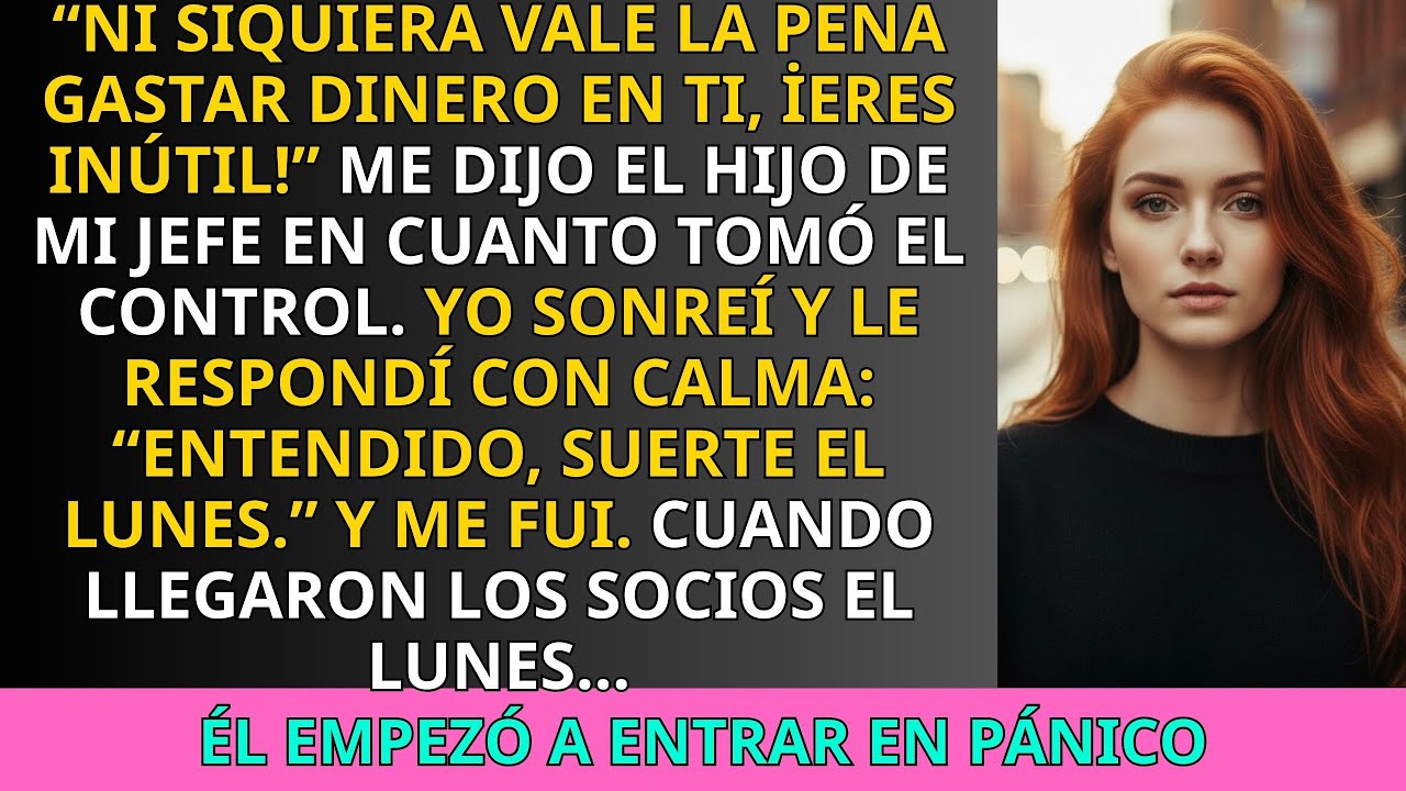 Me Despidió el Hijo de Mi Jefe Por “Inútil” — Pero No Sabía lo Importante Que Yo Era…