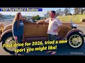 First drive for in our 1929 Ford Model A Roadster for 2026 @ModelA & I tried a sport you might like!