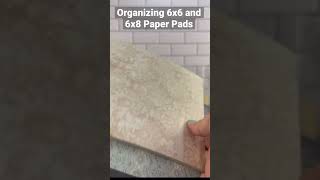 Let’s Organize Patterned Papers #asmr #shorts #crafts #papercraft  #organization