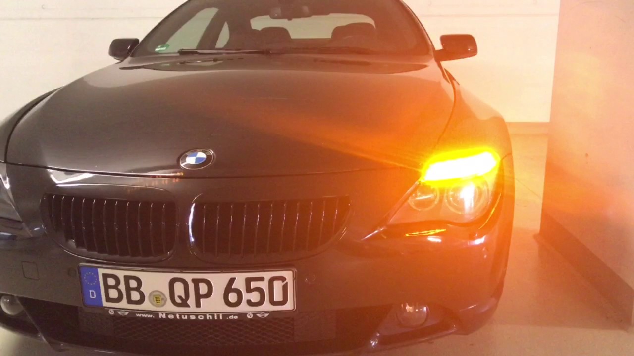 BMW e63 LCI Blinker turn signal Retrofit поворотники - YouTube