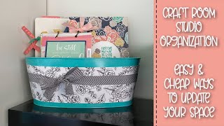 Easy & Cheap Craft Room Organization & Cleaning Up
