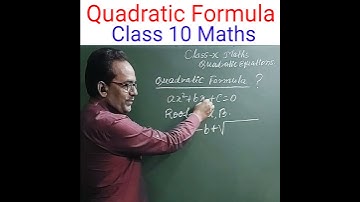 Quadratic Formula | Quadratic Equations | Class 10th Maths 🌹🌹Chapter 4 #shorts #short