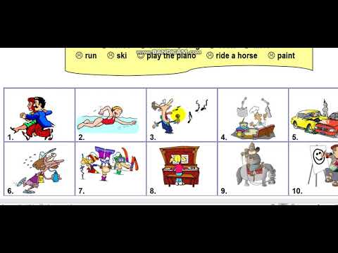 วิชาภาษาอังกฤษ Can/Can't (worksheet week1)