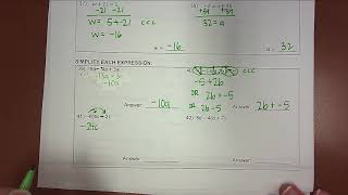 Math 7 Unit 3 Study Guide 39 42