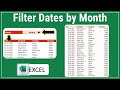 Filter Dates by Month in Excel | Easy & Smart Method