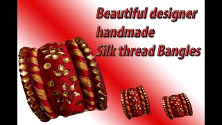 Beautiful handmade silk thread bangles | silk thread bangles in easy way | MI Arts and Kitchen