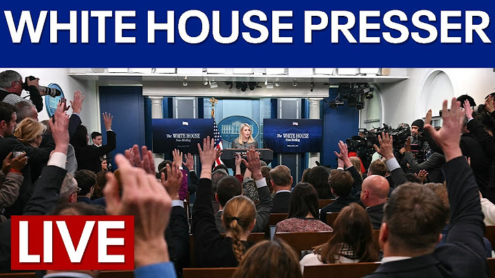 LIVE | White House press briefing