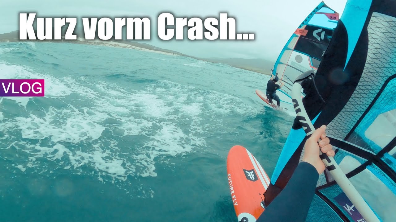 AM LIMIT durch RIESEN WELLEN (Slalom) | Windsurfen in Tarifa