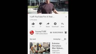 fouseyTUBE uploads video on YouTube (FOUSEYTUBE LEFT YOUTUBE FOR A YEAR)