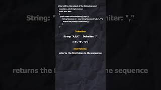 Java StringTokenizer Example |Tokenizing Strings | Predict the Output | Interview Question