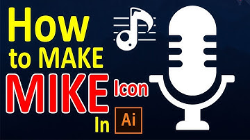 How to Draw a Microphone Icon in Adobe Illustrator CC 2018, Easy Steps