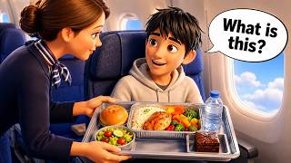 ✈️ Chicken or Pasta Ordering Your In-Flight Meal | Slow and Easy English for Beginners