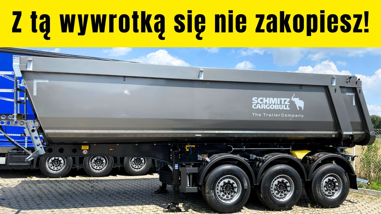 Bogata wywrotka SCHMITZ w metaliku 🩶 Prezentacja PANCERNEJ naczepy 🫡