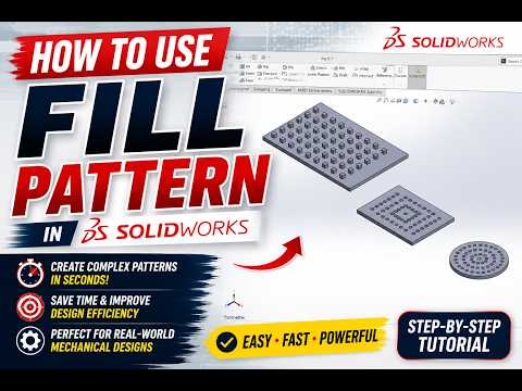 How to Use Fill Pattern in SOLIDWORKS | Complete Tutorial for Beginners
