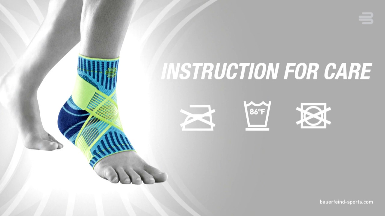BAUERFEIND Sports Ankle Support Doffing Guide YouTube