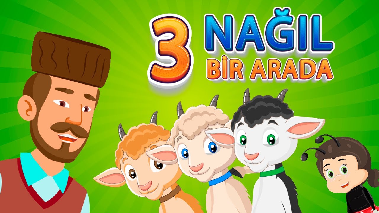 3 Nağıl bir arada-Şəngülüm, Məngülüm, Şüngülüm, Tıq-tıq Xanım və Yalançı çoban(Azərbaycan nağılları)