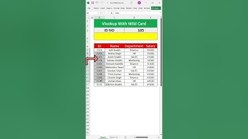 VLOOKUP with * Wildcard in Excel – Super Easy Trick! #exceltips #excel #exceltricks