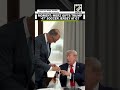 MOMENT: German Chancellor Merz gifts Trump soccer jersey at G7 Summit in Evian