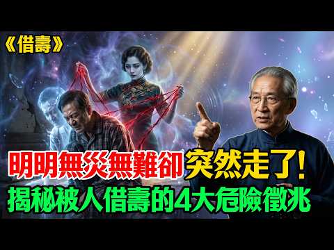 南懷瑾：為何有的人無病無災卻突然走了？揭開被人「借壽」的四大危險徵兆！連中兩個就要小心了！#南懷瑾 #佛學智慧 #因果業力 #易經命理 #風水修行 #人生困惑 #修行法門 #靈性覺醒