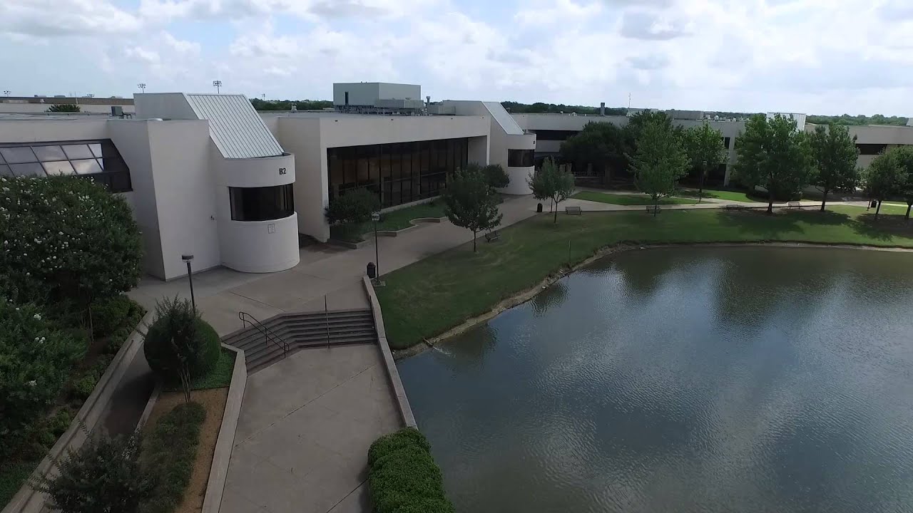 Plano East Senior High School from the air YouTube