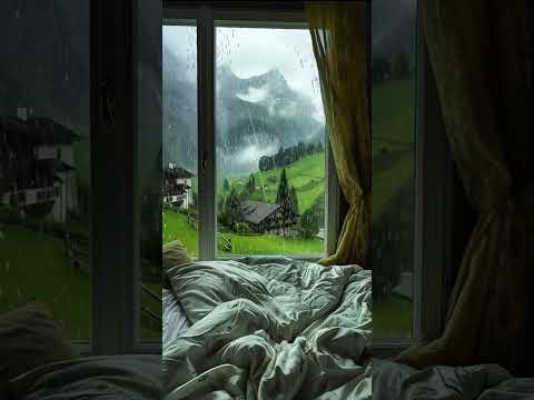 صوت المطر للاسترخاء فيديو قصير يريح الأعصاب مع مناظر جميلة 