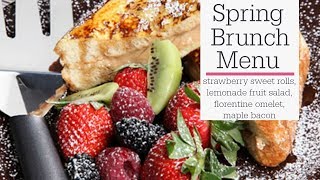 Spring Brunch Menu - Omelet, Bacon, Fruit and Sweet Rolls | RadaCutlery.com