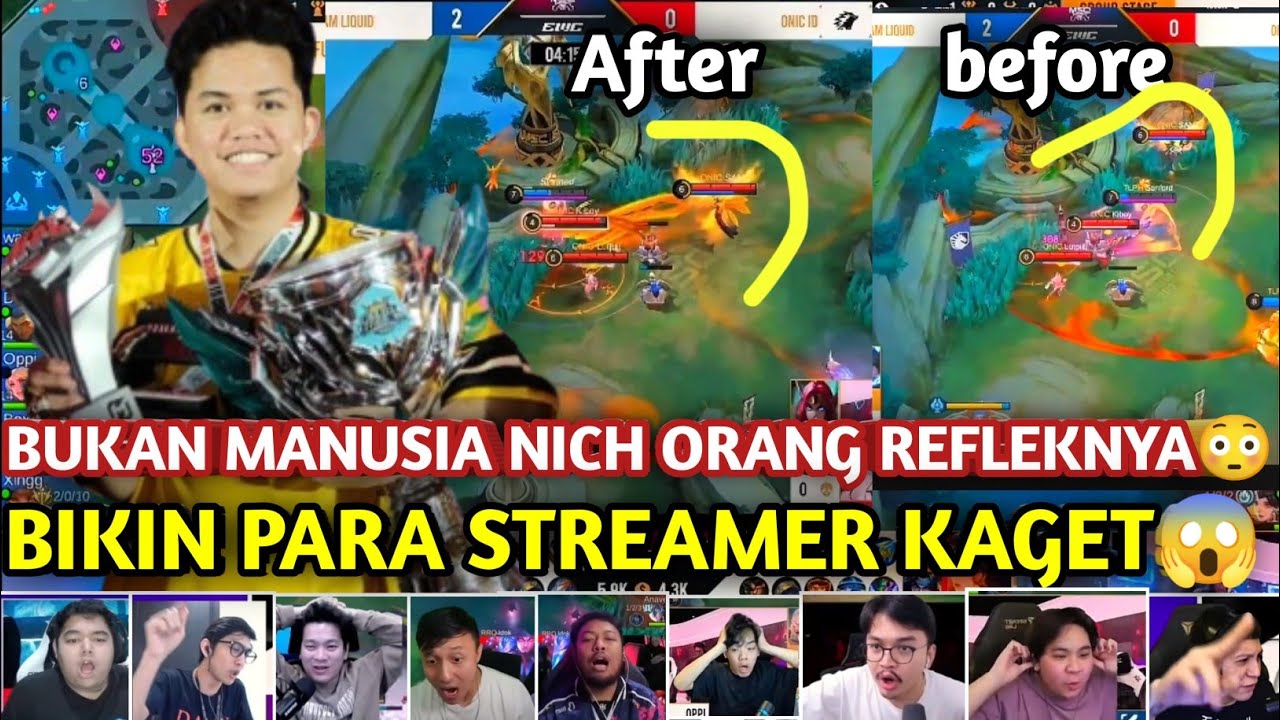 REAKSI STREAMER MELIHAT REFLEK DARI GILAK SANZ😱