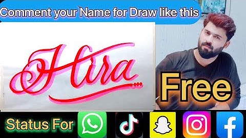 Hira Name Signature Calligraphy Status | How to Cursive write with cut Marker #hira @hira