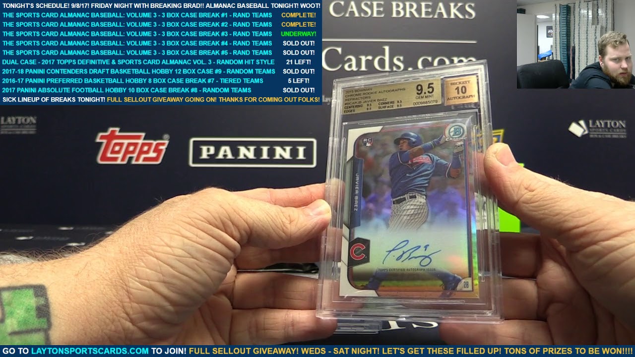 The Sports Card Almanac Baseball Volume Three 3 Box Case Break 3