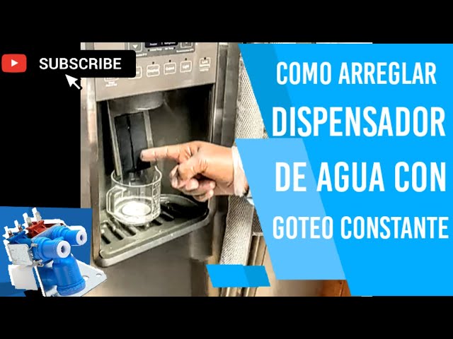 Como Arreglar Una Fuga de Agua En El Dispensador DE Refrigerador - Nevera  Gotea Agua GE Whirlpool 