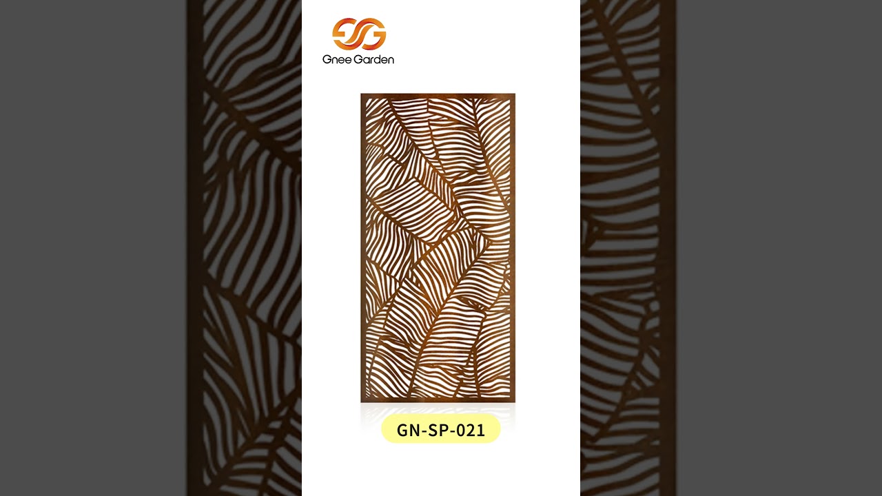 Weatherproof & Stylish: Laser Cut Corten Panels for Outdoor Privacy Screen Goals 