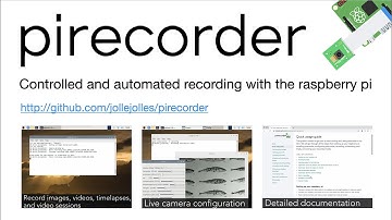 pirecorder package: controlled and automated recording with the raspberry pi