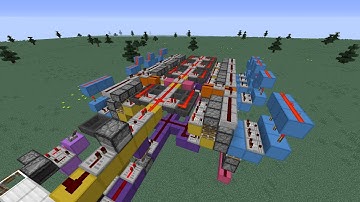 MINECRAFT REDSTONE: Binary Decoder