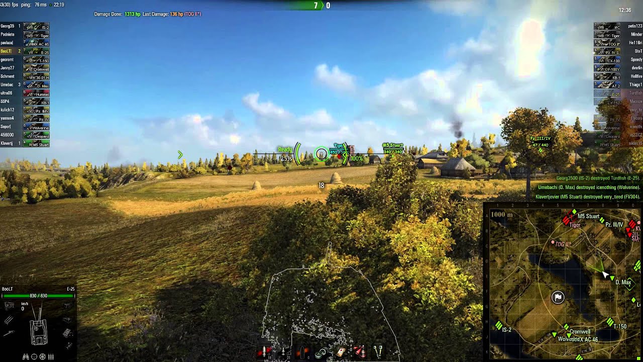 E-25, Malinovka, Encounter. Radley-Walter's Medal, Top Gun [0.8.7]