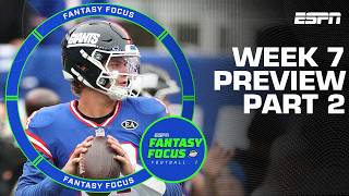 Week 7 Fantasy Preview Part 2: Who should you start to SMASH your opponent? | Fantasy Focus