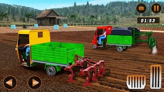 Tuk Tuk Auto Rikshaw Farming Harvest! Farming Simulator~~~Android Gameplay screenshot 3