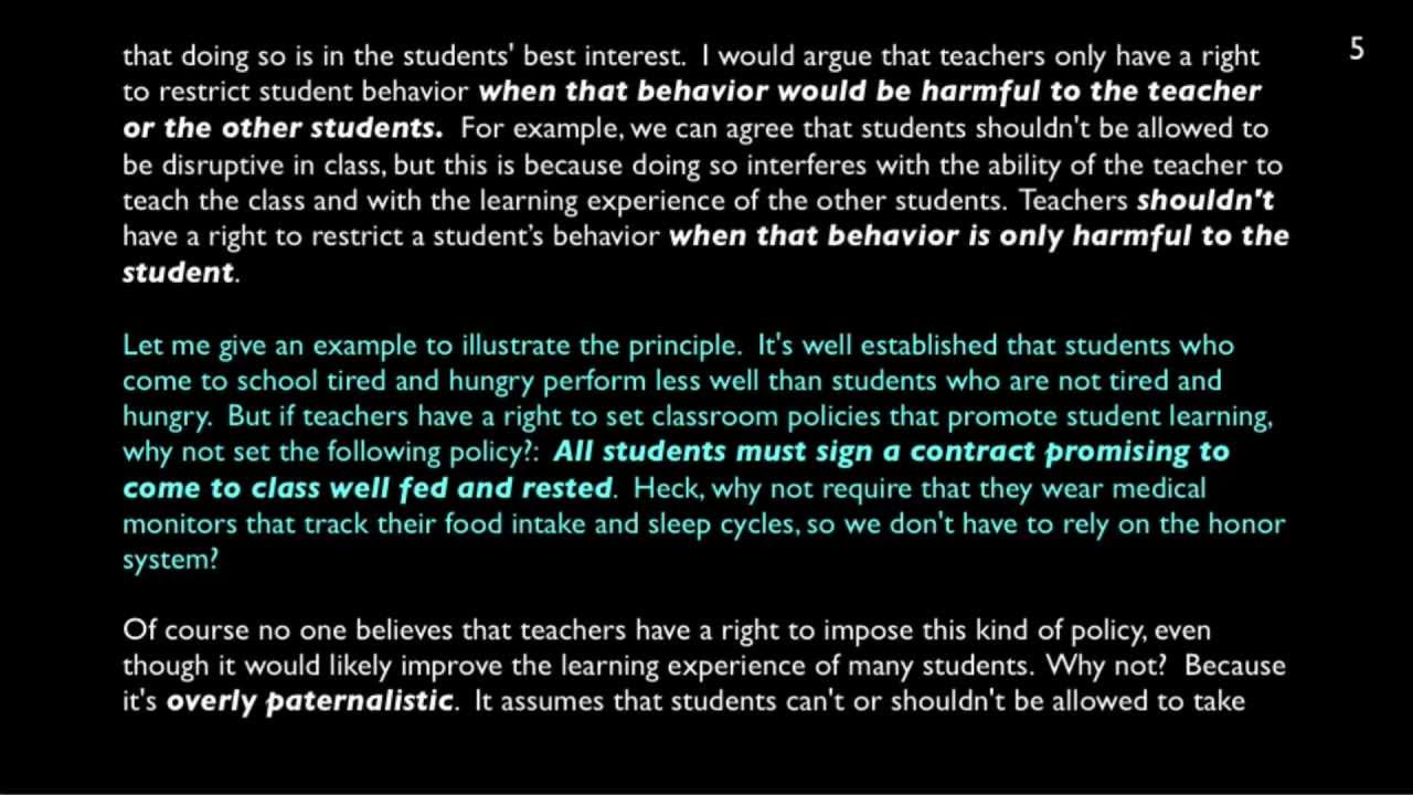 argumentative essay commentary examples