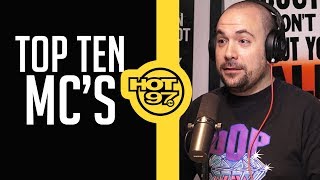 Rosenberg Drops His Top 10 MC's List!