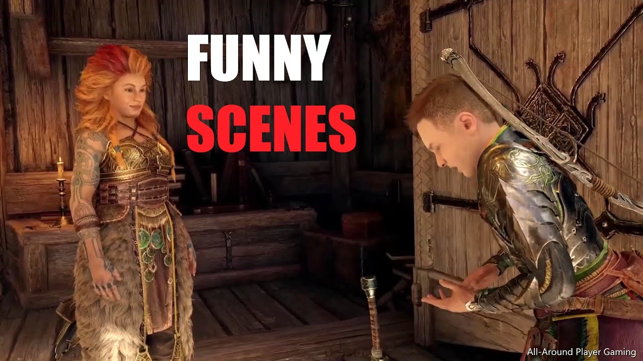 God Of War Ragnarok FUNNY SCENES !! FUNNY MOMENTS 4K - YouTube