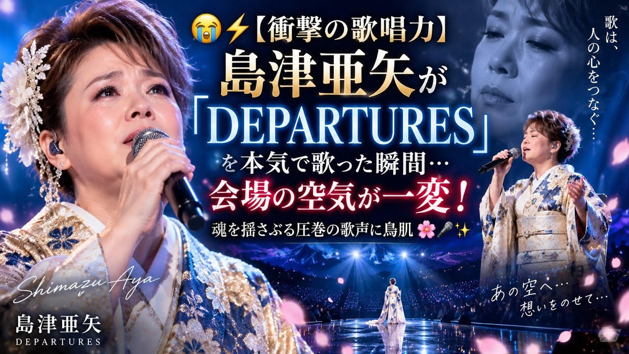 😭⚡【衝撃の歌唱力】島津亜矢が「DEPARTURES」を本気で歌った瞬間